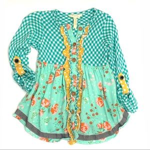 Matilda Jane Pecan Pie Top Size 6